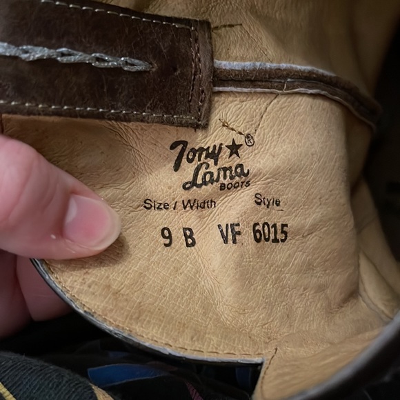 Tony Lama Womens Chocolate Rancho Western Boots - Picture 6 of 6
